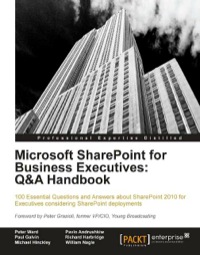 Imagen de portada: Microsoft SharePoint for Business Executives: Q&A Handbook 1st edition 9781849686105