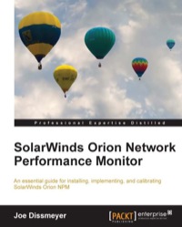 صورة الغلاف: SolarWinds Orion Network Performance Monitor 1st edition 9781849688482