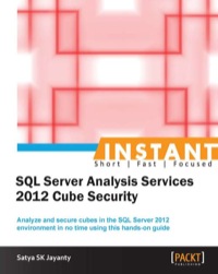 Imagen de portada: Instant SQL Server Analysis Services 2012 Cube Security 1st edition 9781849688703