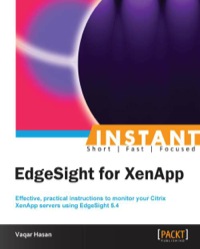 Cover image: Instant EdgeSight for XenApp 1st edition 9781849689588