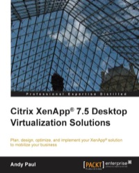 Cover image: Citrix XenApp® 7.5 Desktop Virtualization Solutions 1st edition 9781849689687