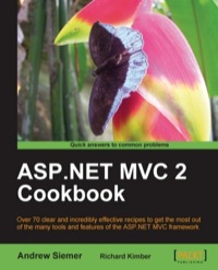 Cover image: ASP.NET MVC 2 Cookbook 1st edition 9781849690300