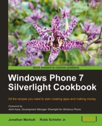 Imagen de portada: Windows Phone 7 Silverlight Cookbook 1st edition 9781849691161