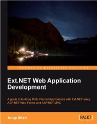 Cover image: Ext.NET Web Application Development 1st edition 9781849693240