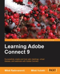 Imagen de portada: Learning Adobe Connect 9 1st edition 9781849694162