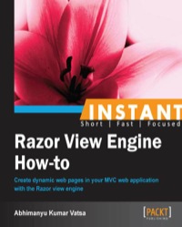 صورة الغلاف: Instant Razor View Engine How-to 1st edition 9781849696302