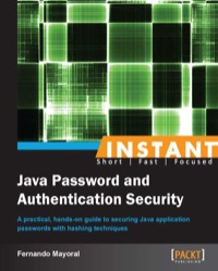 Imagen de portada: Instant Java Password and Authentication Security 1st edition 9781849697767