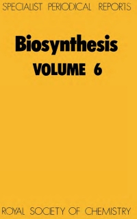 Immagine di copertina: Biosynthesis 1st edition 9780851869902
