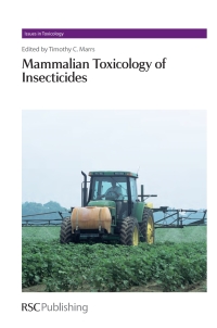 Cover image: Mammalian Toxicology of Insecticides 1st edition 9781849731911