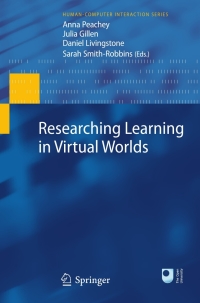 Cover image: Researching Learning in Virtual Worlds 9781849960465