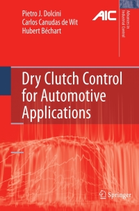 Omslagafbeelding: Dry Clutch Control for Automotive Applications 9781849960670