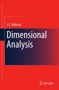 表紙画像: Dimensional Analysis 9781849963169