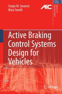 Cover image: Active Braking Control Systems Design for Vehicles 9781447157021