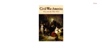 Cover image: Civil War America 1st edition