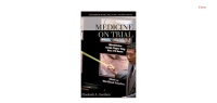 Cover image: Medicine on Trial 1st edition