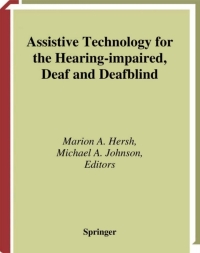 Cover image: Assistive Technology for the Hearing-impaired, Deaf and Deafblind 1st edition 9781852333829