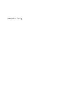 表紙画像: Translation Today 1st edition 9781853596186