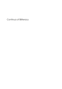 Cover image: Continua of Biliteracy 1st edition 9781853596544