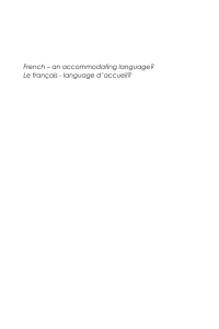 Cover image: French - An Accommodating Language? 1st edition 9781853595042