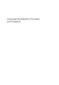 Titelbild: Language Revitalization Processes and Prospects 1st edition 9781853594946