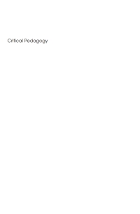 Immagine di copertina: Critical Pedagogy 1st edition 9781853597534