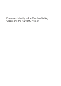 Cover image: Power and Identity in the Creative Writing Classroom 1st edition 9781853598463