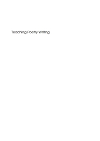 Titelbild: Teaching Poetry Writing 1st edition 9781853599743