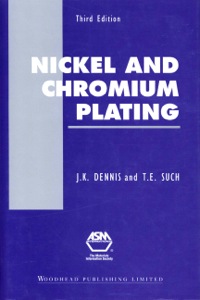 صورة الغلاف: Nickel and Chromium Plating 3rd edition 9781855730816