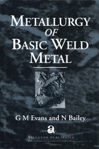 Imagen de portada: Metallurgy of Basic Weld Metal 9781855732438