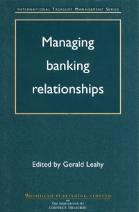 Cover image: Managing Banking Relationships 9781855733268