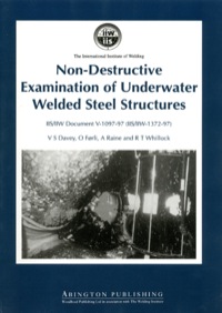 Titelbild: Non-Destructive Examination of Underwater Welded Structures 9781855734272