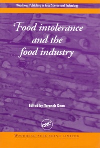 Cover image: Food Intolerance and the Food Industry 9781855734975