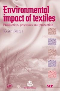 Imagen de portada: Environmental Impact of Textiles: Production, Processes and Protection 9781855735415