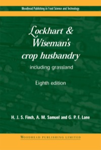 صورة الغلاف: Lockhart and Wiseman’s Crop Husbandry Including Grassland 8th edition 9781855735491