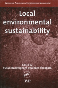 Cover image: Local Environmental Sustainability 9781855736856