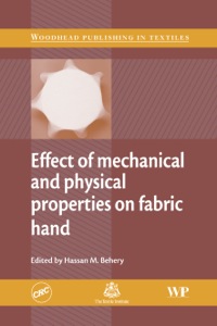 Cover image: Effect of Mechanical and Physical Properties on Fabric Hand 9781855739185