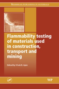 Imagen de portada: Flammability Testing of Materials Used in Construction, Transport and Mining 9781855739352
