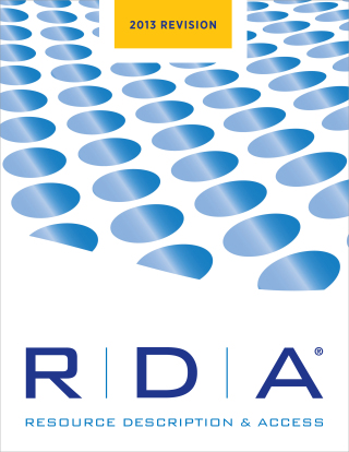 Cover image: RDA: Resource, Description and Access, 2013 Revision 9781856049665