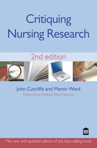 Cover image: Critiquing Nursing Research 2nd Edition 1st edition 9781856423168