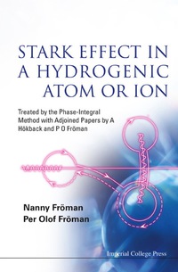 Cover image: STARK EFFECT IN A HYDROGENIC ATOM OR ION 9781860949241