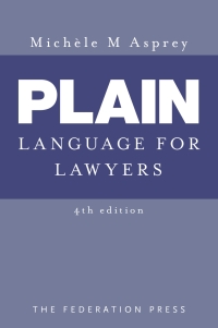 Omslagafbeelding: Plain Language For Lawyers 4th edition 9781862877757