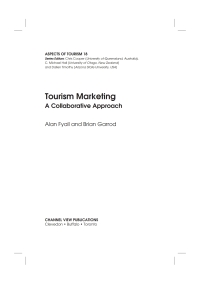 صورة الغلاف: Tourism Marketing 1st edition 9781873150894