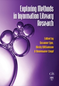 Cover image: Exploring Methods in Information Literacy Research 9781876938611
