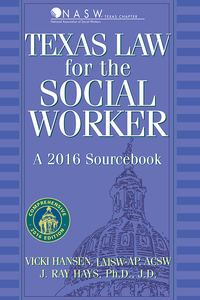 Omslagafbeelding: Texas Law for the Social Worker 4th edition