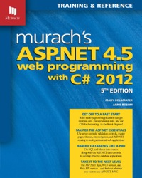 Imagen de portada: Murach's ASP.NET 4.5 Web Programming with C# 2012 9781890774752