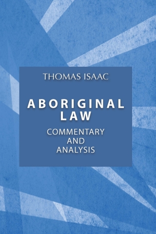 Cover image: Aboriginal Law, Fourth Edition 1st edition 9781895830620