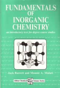 Cover image: Fundamentals of Inorganic Chemistry: An Introductory Text for Degree Studies 9781898563389