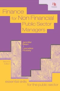 Cover image: Finance for Non Financial Public Sector Managers 2nd edition 9781899448678