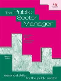 Cover image: The Public Sector Manager 2nd edition 9781899448920