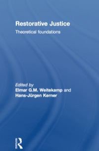 Cover image: Restorative Justice: Theoretical foundations 9781903240724